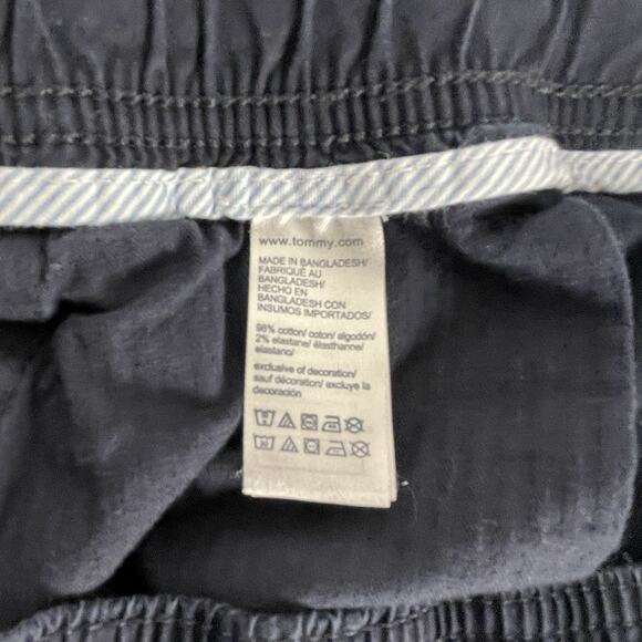 Tommy Hilfiger Women's Navy Blue Cargo Ankle Jogger Cotton Canvas Large - Picture 5 of 7